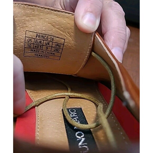 BRUNO MARC NEW YORK Brown Mens 10.5 Dress Shoes Oxford Prince-6 - Picture 3 of 11